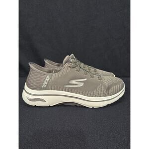 Skechers Slip-Ins Go Walk Arch Fit 2.0 Extra Wide Taupe Walking Shoes 7.5 Women